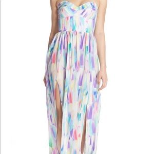 Amanda Uprichard Strapless Maxi Dress